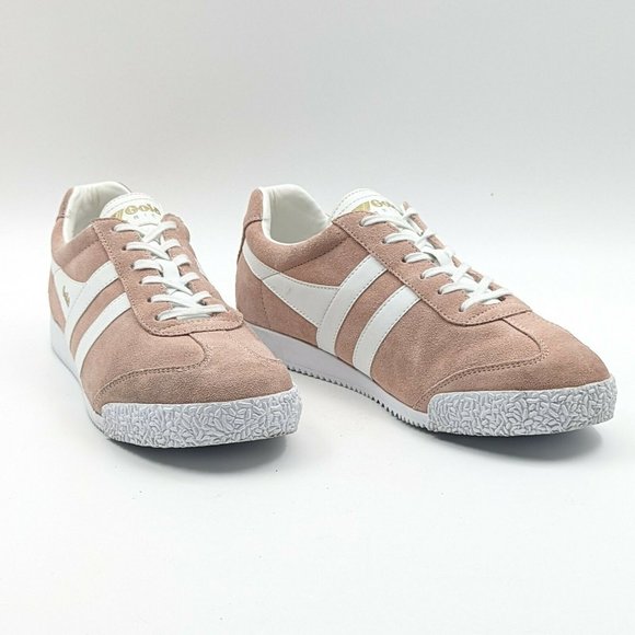 Gola Shoes - Gola Women Harriet Buller Lace-up Pink Suede Stripped Sneakers size 10 EUC